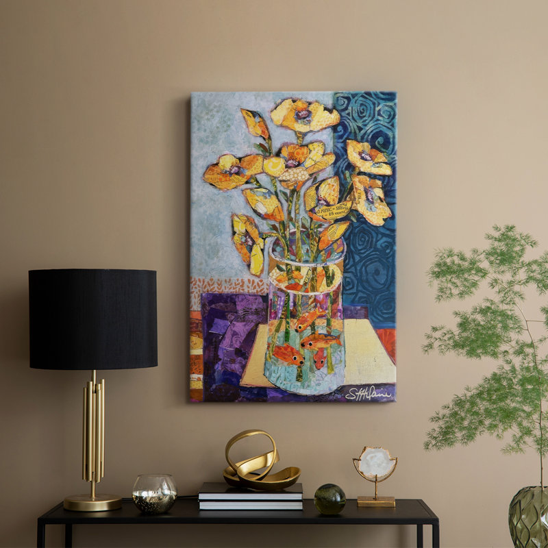 Papier mâché arrangement IV - galerie Cavas sur mesure, H 60 po x l 40 po