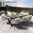 Discover Unmatched Flexibility In Alfresco Dining With Six Creatively Arranged Chairs Made Of Polyester Woven Tape And A Table That Expands From 62.9 To 82.6 Inches To Suit Any Occasion.