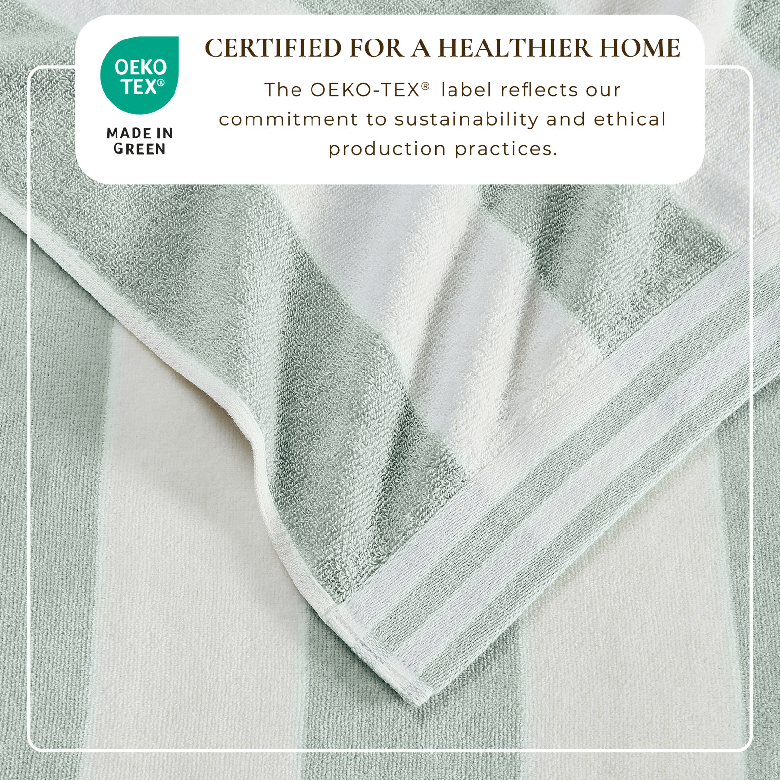 Edgartown Striped Cotton Beach Towels, Light Blue