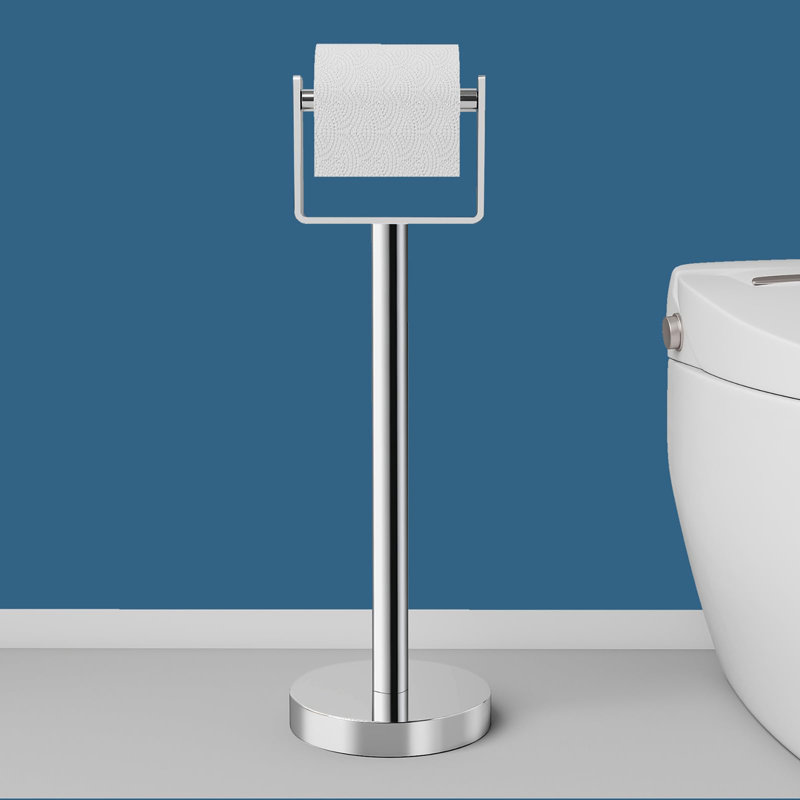 Free Standing Toilet Paper Holder, Chrome