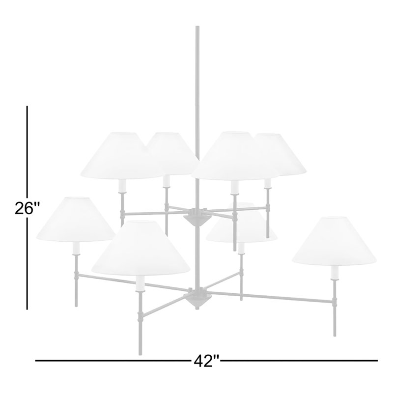 Alessandra Iron 8-Light Chandelier