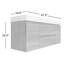 Ensemble de meuble-lavabo mural simple 48 po Carol-Ann-906678365
