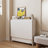 Fully Unfolded 51.18 Inches White Foldable Table