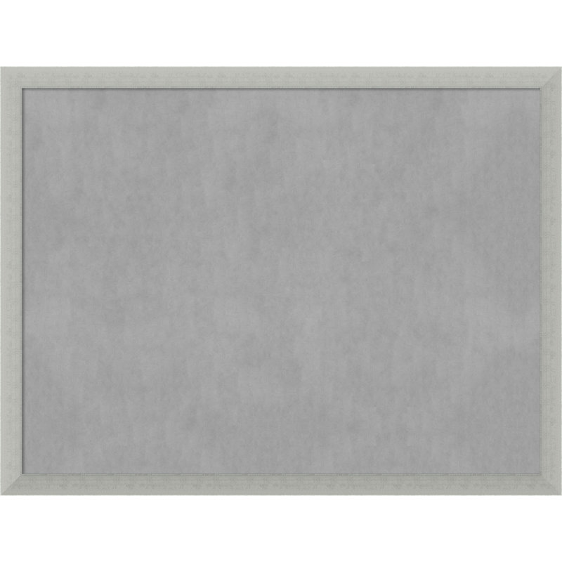 Tableau magnétique encadré feuille d'argent, H 20 po x l 26 po