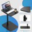 Table d'appoint pivotante à hauteur réglable pour canapé avec base en métal lourd - Table de bout en forme de C pour canapé, lit, salle de bain, bureau et plateau de télévision - Conception robuste et peu encombrante-1305750582-1305750577