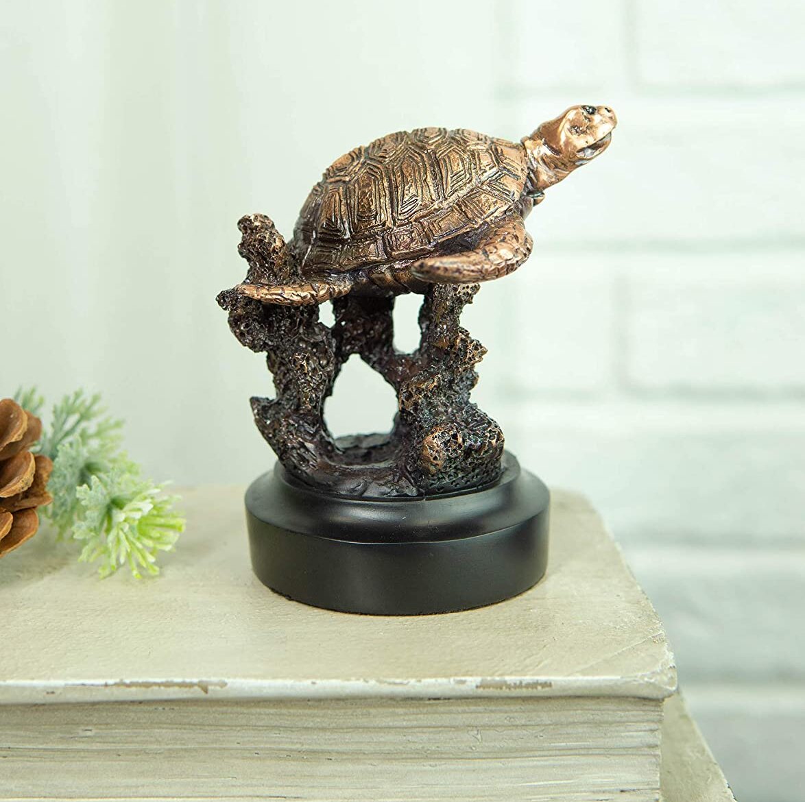 Bay Isle Home™ Ebros Nautical Marine Sea Turtle Swimming By Coral Reef ...