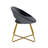 Downey Velvet Accent Chair with Gold Metal Legs-1191127981