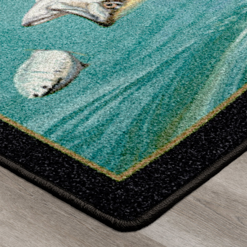  Tapis rayé Bass Bass, Rectangle 5 pi 4 po x 7 pi 8 po