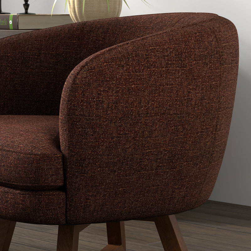 Chaise d'appoint pivotante rouge chili