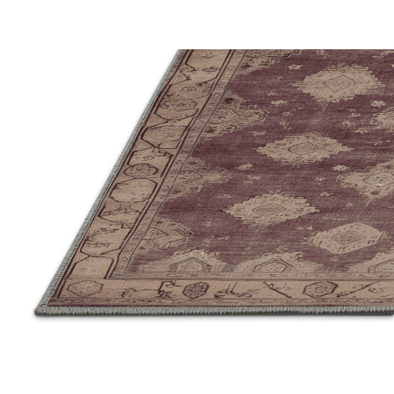 Tapis gris lavable à la machine, Rectangle 8 pi x 12 pi
