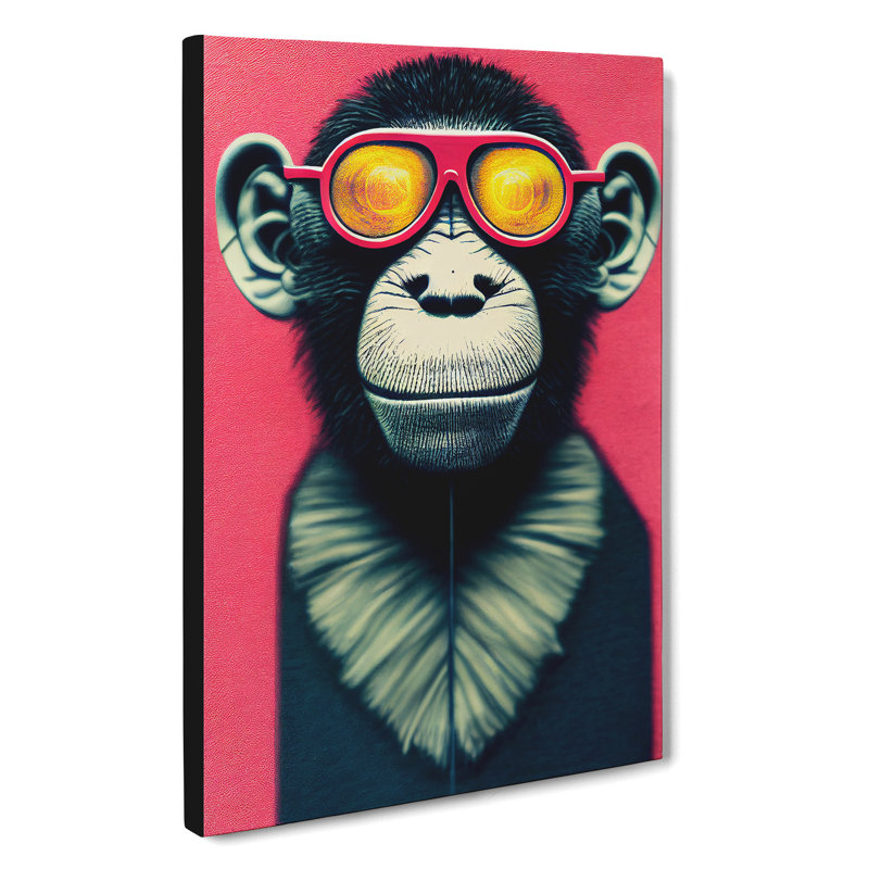 The Funky Monkey - Wrapped Canvas, 50cm H x 35cm W x 3cm D