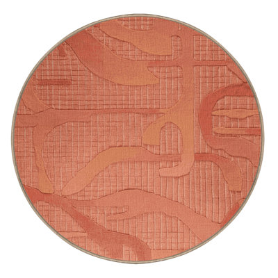 Machine Washable Abstract Pink Area Rug