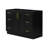   Kayleigh 49 Inch Single Rectangle Sink Bathroom Vanity with Carrara White Marble Countertop 1.5 Inch in Black-130222947-130222945