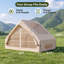 Tente gonflable pour le camping, tente gonflable pour 4-6 personnes avec lanterneau-129381445