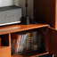 Japanese style retro solid wood TV cabinet-106234344