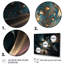 «Gold and Blue Fractal Reverberations I», reproduction d'art sur toile-88519756-88519758
