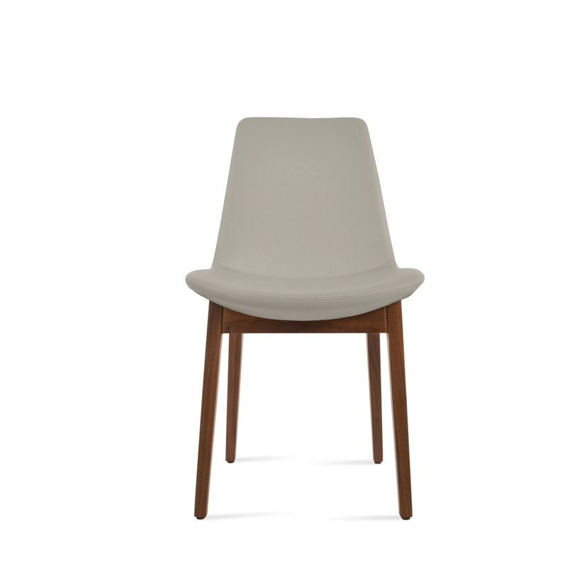 Chaise de salle à manger en bois Eiffel, Gris clair, Noyer