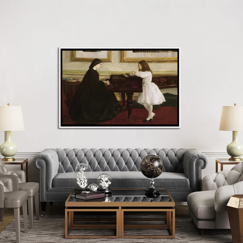 Print, 101.6 cm H x 152.4cm W x 4.445cm D, White