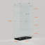Rangement en verre Smart Lighting Modern Elegance
