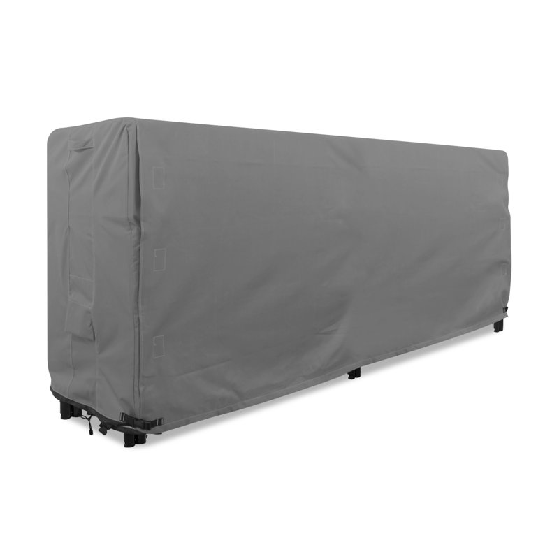 Goodman Outdoor Log Rack Cover, 42" H x 96" W x 24" D, Gray