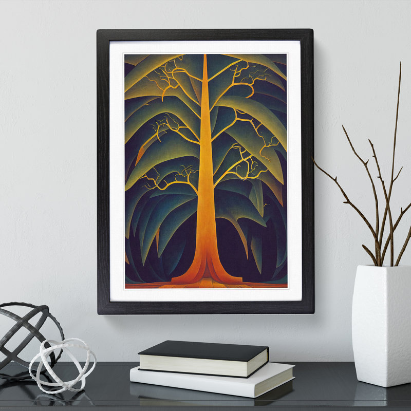 XV1022-59X A Glorious Tree - Single Picture Frame Print, 64cm H x 46cm W x 2cm D, Black