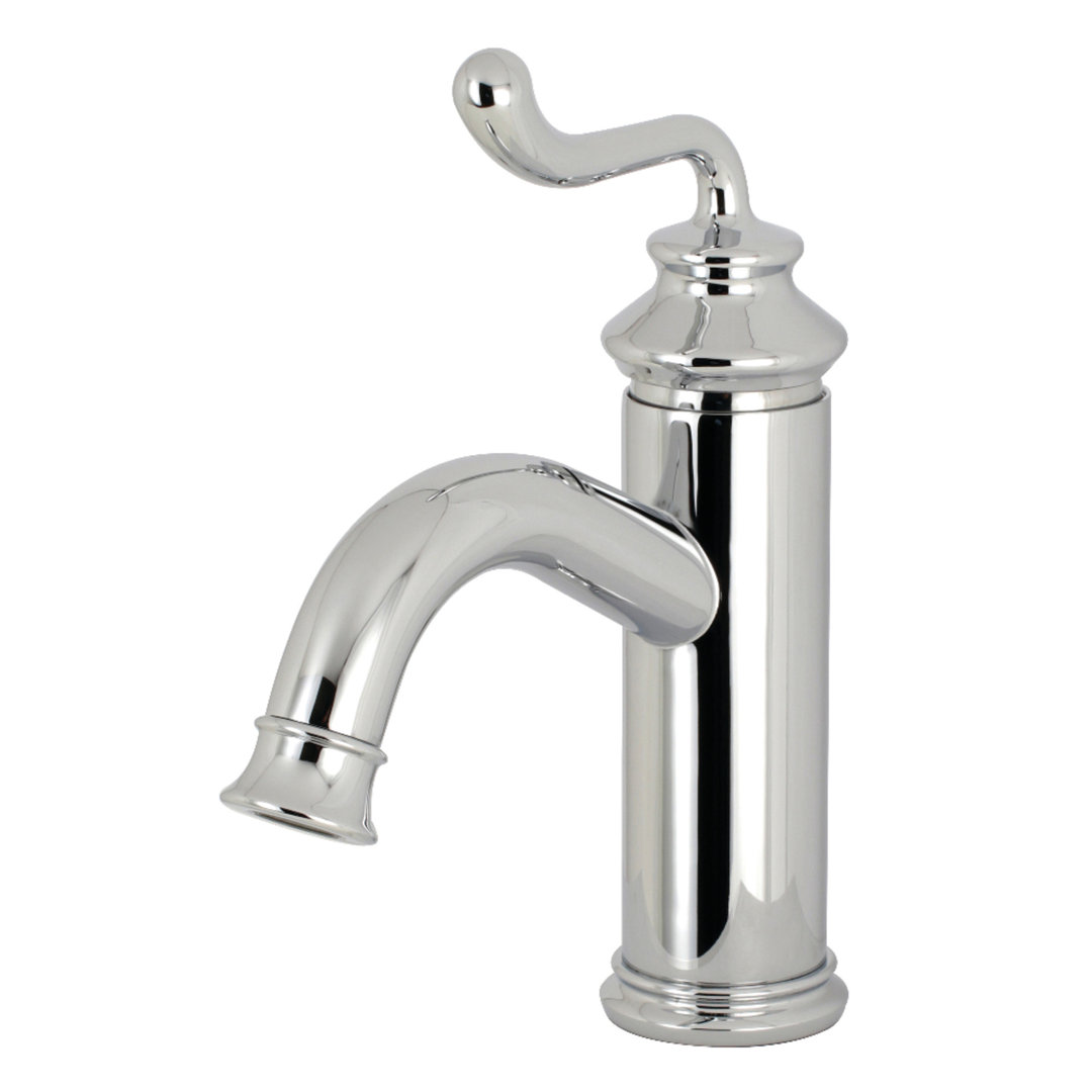 Kingston Brass Royale Single-Handle 1-Hole Deck Mount Bathroom Faucet with Push Pop-Up Kingston Brass