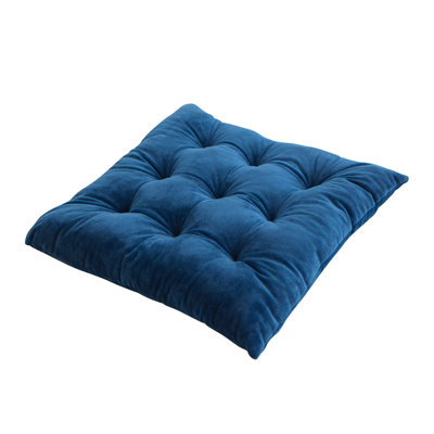 Seat cushion  Solid Color Thickened Crystal Velvet Cushion Office Chair Sofa Cushion Student Stool Adjustment Hip Cushion