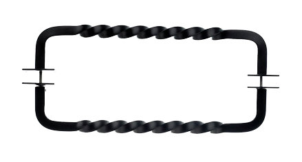 Twist 18" Center to Center Appliance pull, Patina Black