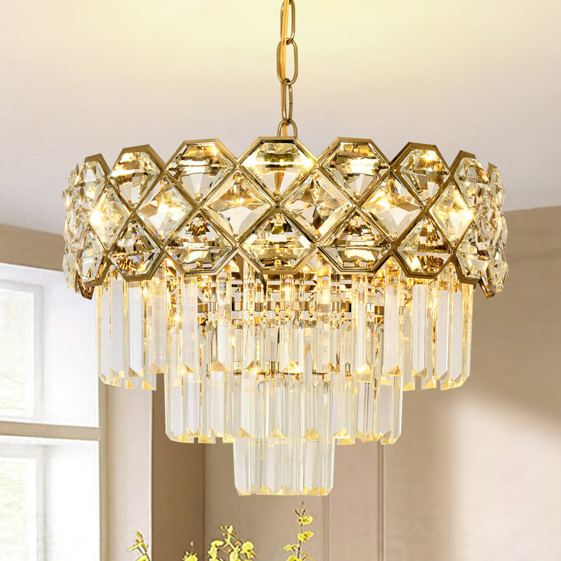 Chandelier, 30cm H 40cm W 40cm D, 4 Tiers