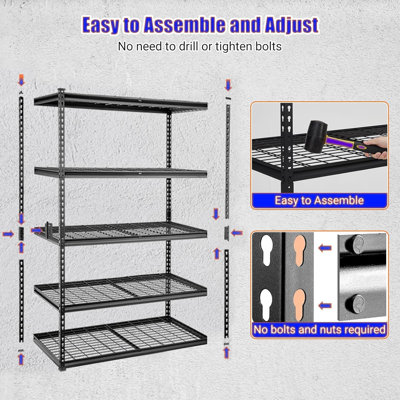 121.9cm W Metal Storage Rack