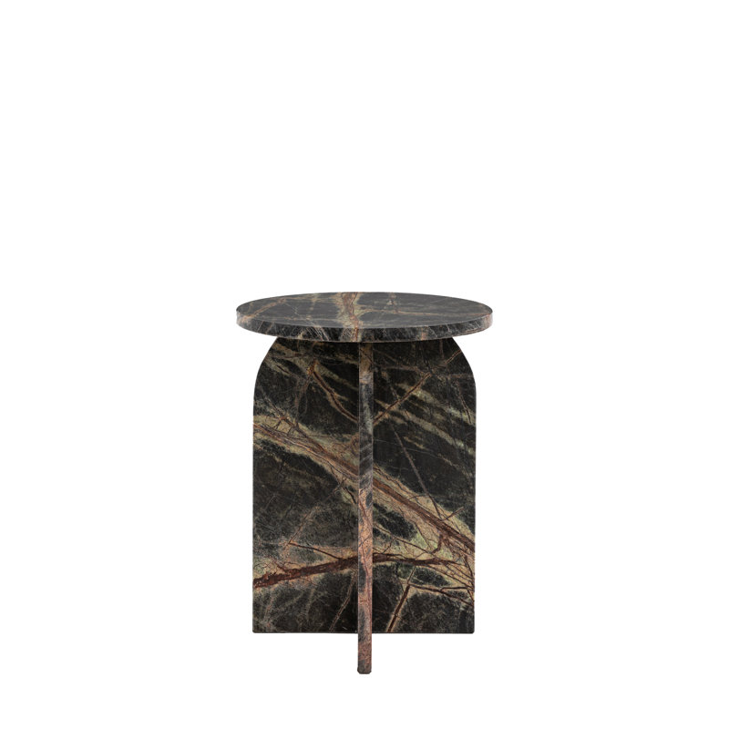 Amalfi Marble Side Table, Ember