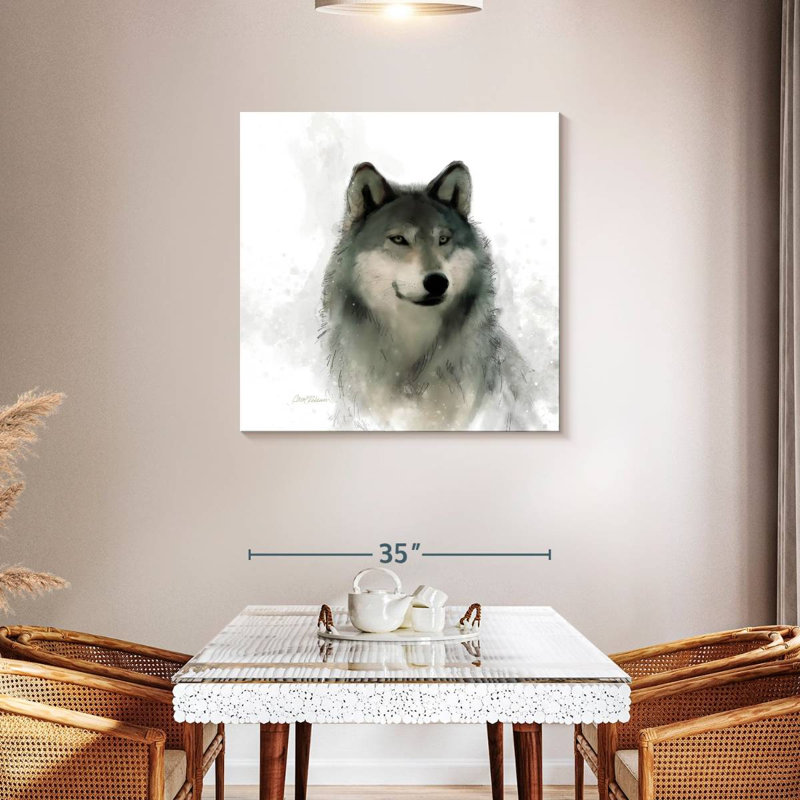 Crowle Rainsoft Wolf, 36" H x 36" W