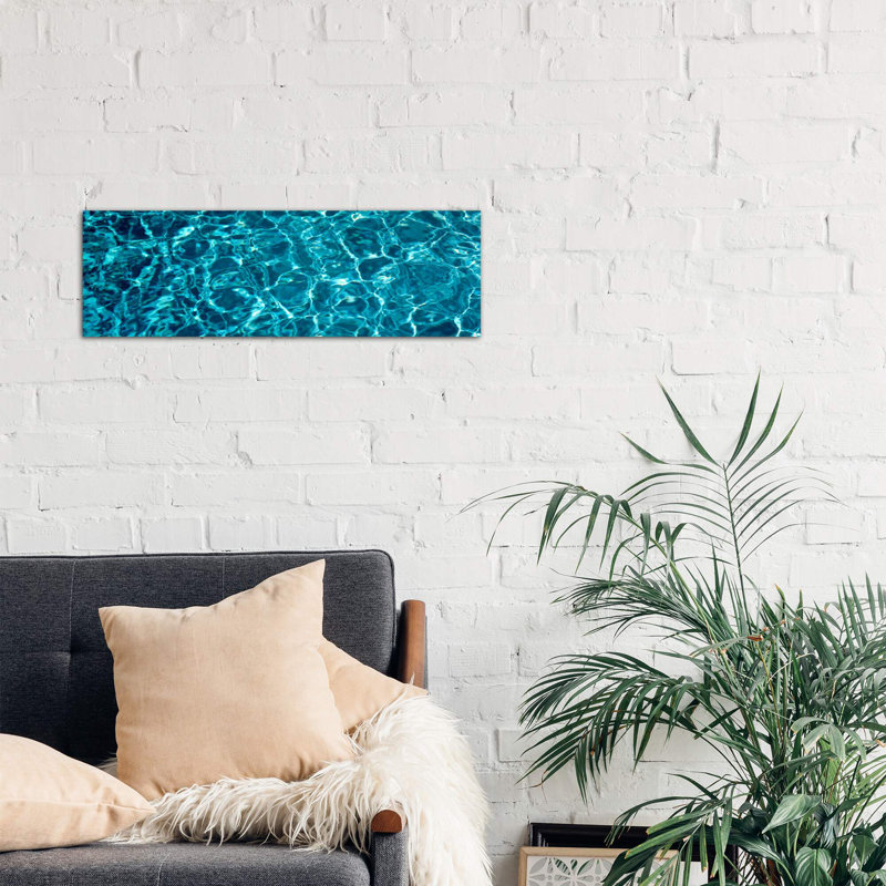 Swimming Pool Ripples Sacramento Ca Usa by Panoramic Images - No Frame Panoramic Print on Canvas, 121.92 cm H x 40.64 cm W