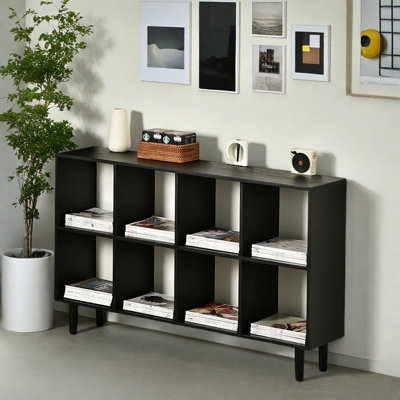 Modern Minimalist Solid Oak Bookcase