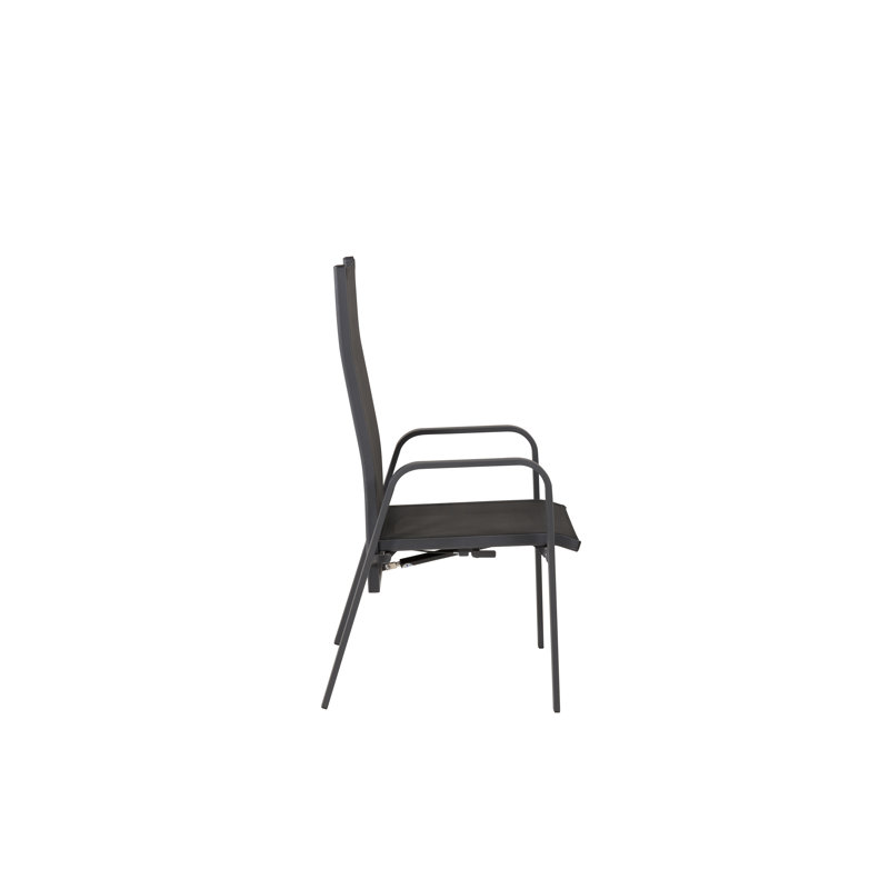 Rampzipoor Stacking Patio Dining Armchair with Cushion
