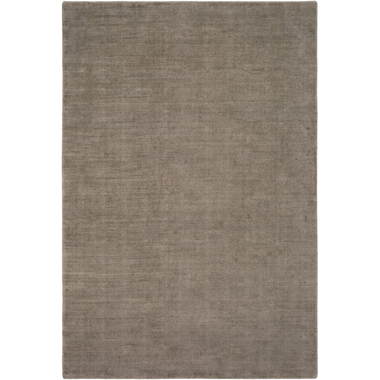 Tapis de zone ivoire/ivoire tissé à la main Laraine