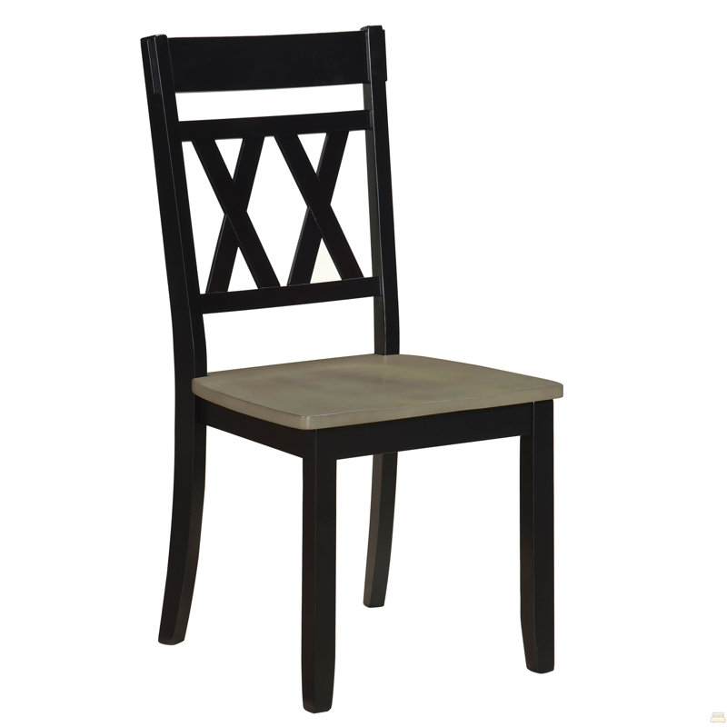 Ensemble de chaises d'appoint 2 pièces, Noir antique
