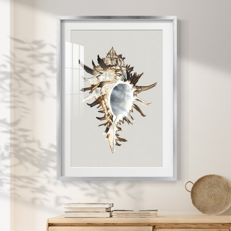 Verre hawaïen - Toile tendue avec châssis, H 28,5 po x l 20,5 po, Argent argent