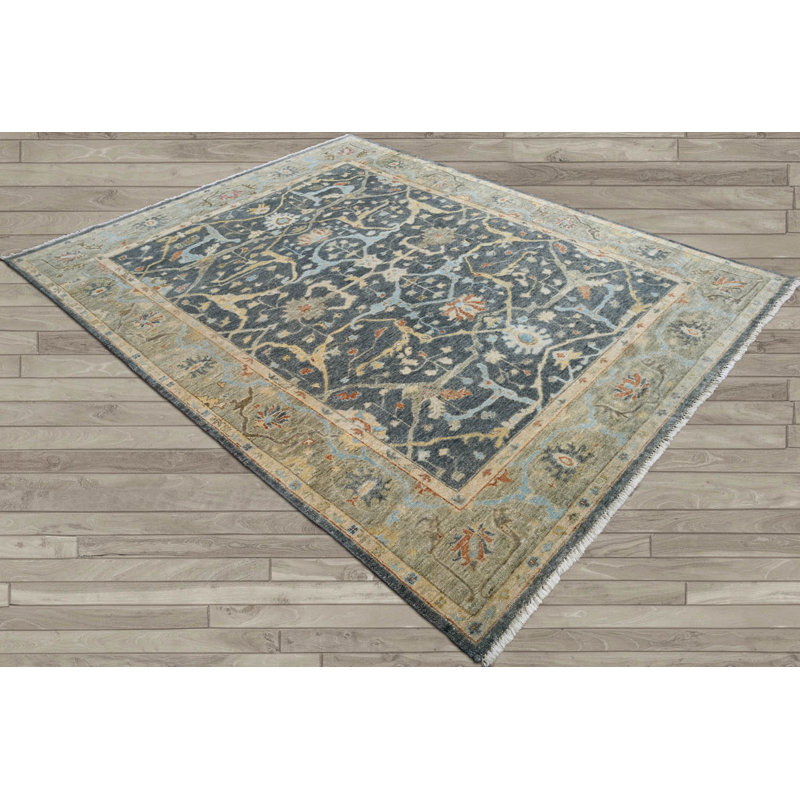 Tapis rectangulaire en laine, Rectangle 4 pi 3 po x 6 pi