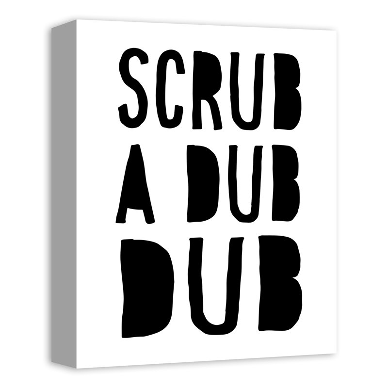 Impression sur toile scrub dub dub Malin, Toile tendue, H 14 po x l 11 po x P 1,25 po
