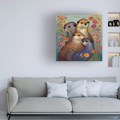 Bolog Tina Lavoie Shangri-La Otter Family Canvas Art