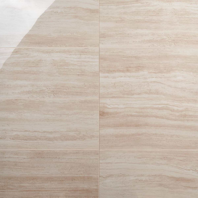 Nashville Gray 12X24 Matte Porcelain Tile, Beige Polished