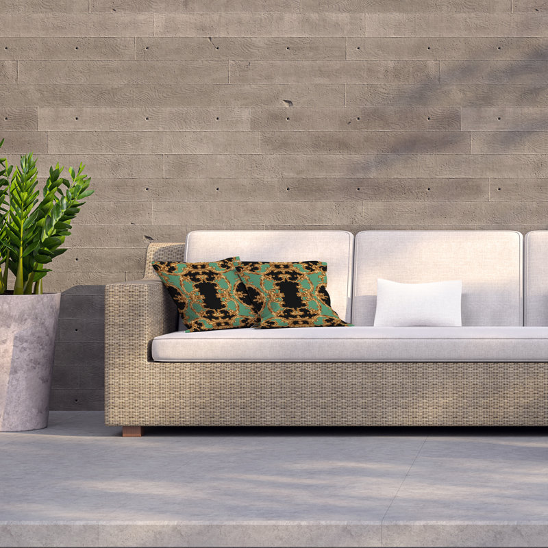 Indoor / Outdoor Square Cushion, 45cm H x 45cm W x 7cm D