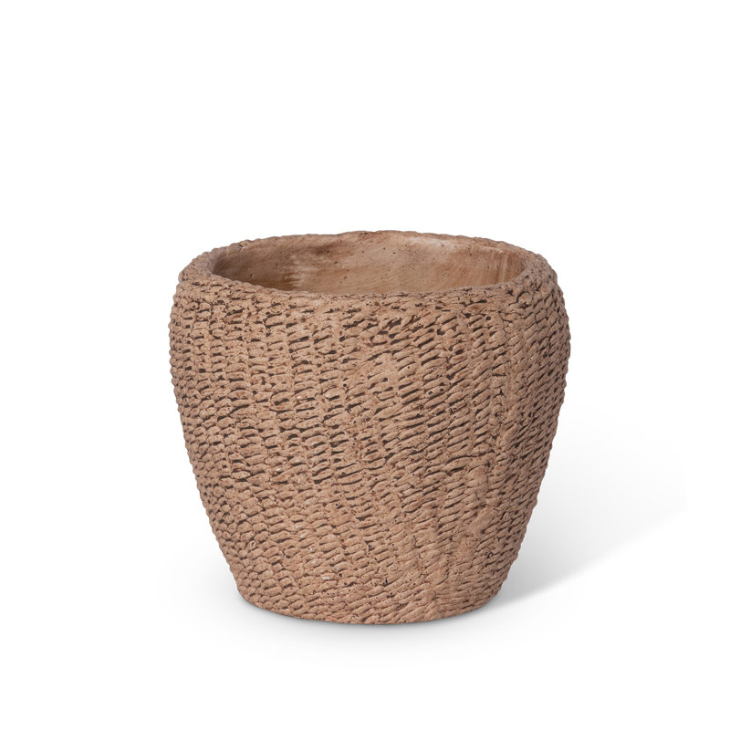 Ceramic Planter, 5" H x 6" W x 6" D