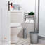 Galvanized Double Wall Mount Toilet Paper Holder with Magazine Rack
