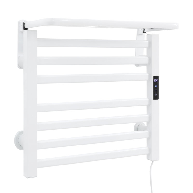 Porte-serviettes chauffant, porte-serviettes chauffant électrique, White
