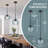 1-Light Clear Water-Ripple Glass Pendant Light for Kitchen Island & Dining Room-813439398