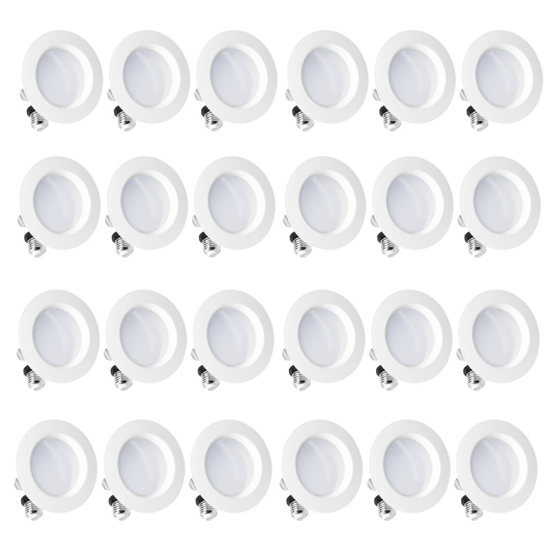 4'' White LED Smart Recessed Lighting Kit with Voice Control