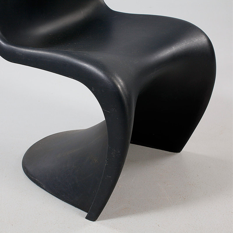 Chaise d'appoint en S finition mate, 1, Black