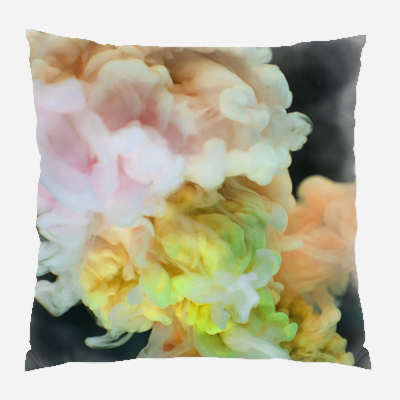 Coussin décoratif fleur Elizabeth Street, Microsuède, Intérieur